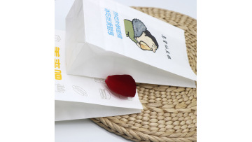White paper take away bag