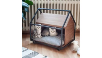 assemble large simplicity fashion  indoor  canvas solid wood  balcony  living room wooden Detachable cat pet  house1