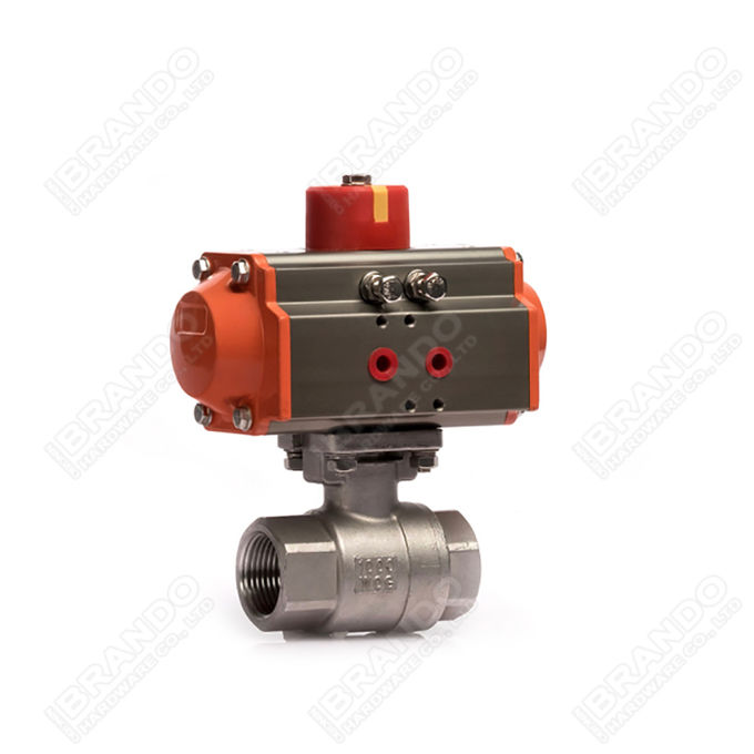 Sanitary Stainless Steel Tri Clamp Ball Valve With Pneumatic Actuator 2