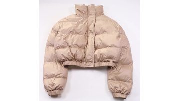 Cropped Jacket Zip Up