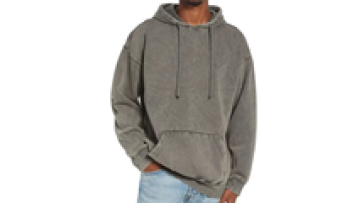 Vintage Acid Washed Hoodie Custom your own Logo Blank sun fader Hoodie Oversized Pocket  Cotton  Pullover1