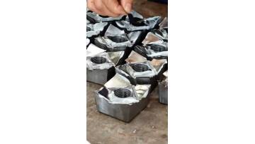 adding welding material silver HF welding process mulcher teeth