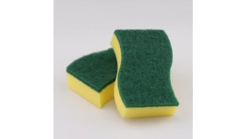 Scouring pad with pu sponge