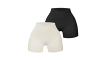 Factory Wholesale High Waisted Gym Yoga Shorts XL/XXL Sizes1