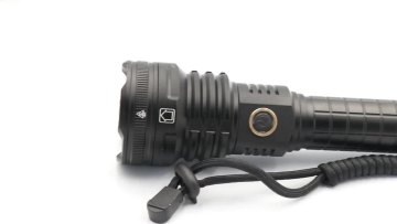 LED XHP90 Flashlight USB Torch Rechargeable Camp Long Range Torch with Hammer for Outdoor with Input Output Electric Function1