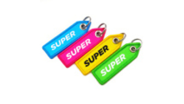 Customized logo  Embroidered Keychain Woven Keychain Woven Tag1