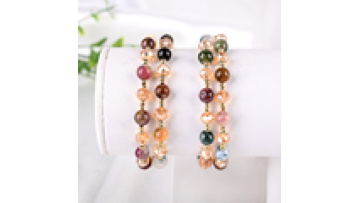2025 Hot Sale Natural Crystal 6mm 4mm Tourmaline Beads Bracelet Fashion Jewelry for Women Men1
