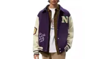 Wholesale Custom Chenille Patch Embroidery Jacket Bomber Baseball Jacket Leather Sleeve Varsity Jacket1