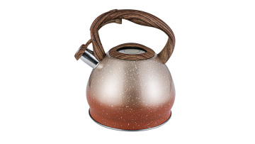Stainless steel orange whistling kettle FH-528O