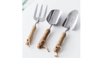 Stainless Steel Garden Shovel Tools Set for Planting Flowers and Potted Garden Wood Handle1