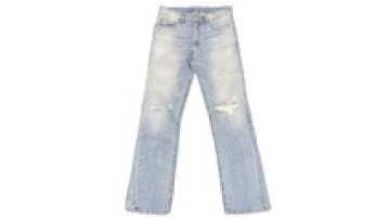 High Quality Men Custom Light Blue Denim Distressed Baggy Carpenter Flare Jeans1
