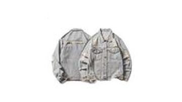 Garment OEM/ODM Wholesale Jean Jacket With Belt Distressed Denim Jacket For Men1