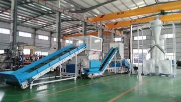 High output PE Lumps Shredding and Crushing Line