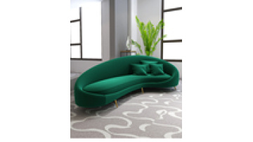Modern Designs Home Furniture Set Green 3 Seat Pu leather Fabric Couch Velvet Sectional Living Room Sofa1