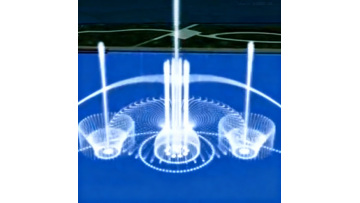 Large fountain with 3D effect