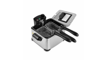 A 5-liter deep fryer with a window and a timer