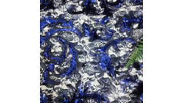wholesale price sequin lace fabric embroidery navy chantilly lace fabric with sequins lace fabric for dress1