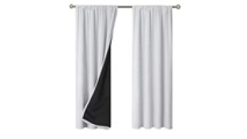 100% Blackout Curtains For Bedroom, Thermal Insulated Lined Curtains 84 Inches Double Layer Curtain, Energy Saving Curtain1