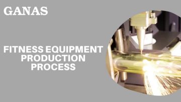 The cutting and painting process of gym equipment