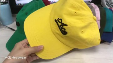  6 Panel Yellow Dad Hat