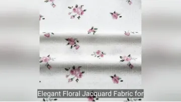 New Technology Elegant Floral Jacquard Fabric for Women's Fashion Apparel1