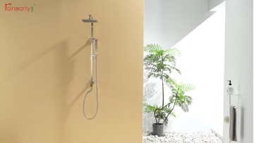 Brushed Nickel Anti-Tangle Design Shower Set