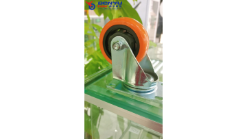 Medium duty orange pvc caster wheel