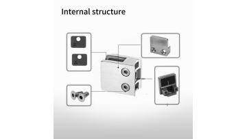 SVA-S049B Glass Bracket 304 Stainless Steel Clamping Glass Partition Clamp