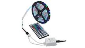 Huyaled IP65 Waterproof RGB LED Strip Kit with 24-Key IR Controller, 12V2A Adapter1