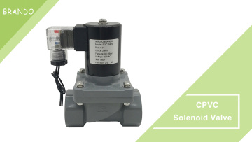 1'' Anti Corrosion CPVC Solenoid Valve For Chemical Acid Alkali Liquid 24V 110V 220V