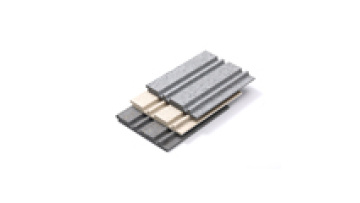 Factory Waterproof Interior Charcoal Louver Panel Wall Cladding Ceiling Ps Decorative Wall Panel1