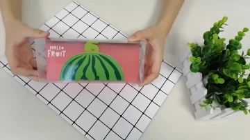 Custom hotsale fancy fashion fruit TPU pencil case