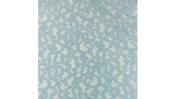 2023 New High-Quality nylon cotton cord lace Rope Embroidered lace Fabric Light Blue Ladies Wedding Dress1