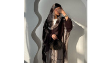 2025 Ramadan Stylish Dubai Abaya Wholesale Turkish Modest Dubai Elegant Open Abaya with Scarf Women Muslim Long Robe1