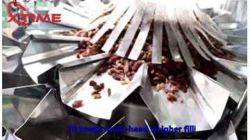 Automatic canned food nuts dry fruit weighing packaging filling machine for cans,bottle,Jar,box,cup packing1
