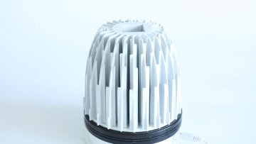 aluminum round long white anodized heatsink