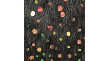 2024 Custom Popular Big Sequins Plush Pine Needle Fur Embroidery  Children's Clothing Home Textile Costume Fabrics1