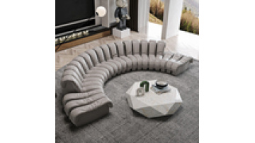 NEW Design Spine Sofa Set 5 Seater Modern Lounge round Sofa curved sofa1