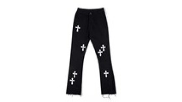 Stacked Black Bell Bottom Denim Slim Fit Boot Cut Mens Jean Trouser Men Flared Jeans1