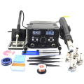 MYPOVOS 8588D Double Digital Display Electric Soldering Irons +Hot Air Gun Better SMD Rework Station Upgrade from 8586 8586D+ 87