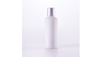 Round shoulder shaped lotion bottle with sliver cap