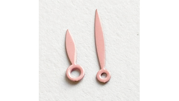 pink leaf watch hands 