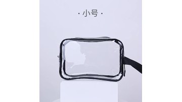 Portable Clear Makeup Bag Travel Waterproof Cosmetic Bags or pouches , PVC Transparent Hanging Toiletry Cosmetic Bag With Zipper1