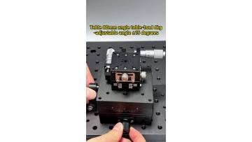 Manual angle tilt fine-tuning slide table