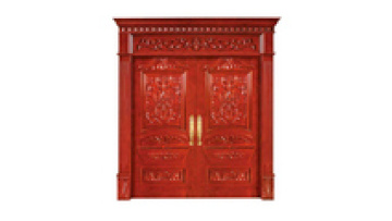 Antique Designs Solid Wooden Door for Hotels and Homes1
