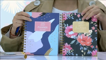 New Product 2021 2022 Monthly Weekly Day Planner Custom Printing Hardcover Spiral Diary Pocket Journal Notebooks1