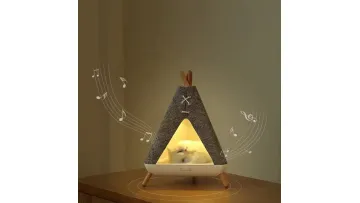 Portable Bluetooth Speaker Tent with Colorful LED Night Light1