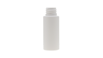 1 OZ/30ML  White Cylinder HDPE Bottle With 20/410 Neck