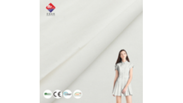 Custom 100% Polyester Light Weight 120 Gsm Dyed Woven Semi Bleached White Fabric for Uniform1
