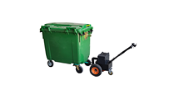 Durable Variable Direction Electric Trash Can Trailer with Handle for Outdoor Heavy Trash Bin1